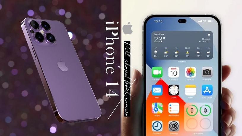 瀏海變小鬍子?iPhone 14膠囊螢幕、神秘仙紫新色曝光,Phone 14最便宜2萬3有找