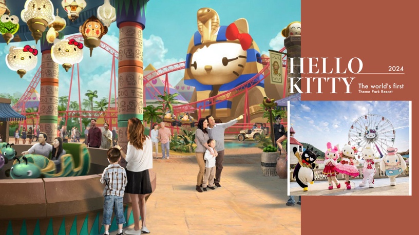 全球首座「HELLO KITTY主題樂園度假村」！主題樂園+逾200間酒店客房，凱蒂貓迷必朝聖