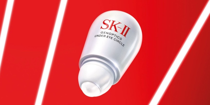SK-II全新「光蘊環采眼部精華」搭配網友推薦提亮神器「超肌因鑽光淨白精華」透亮有感