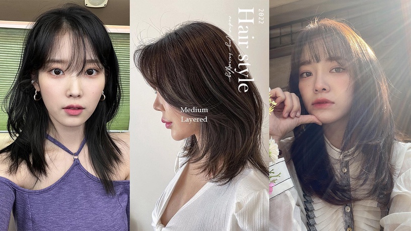 2022春夏中長髮範本!IU、金世正輕盈感層次剪超夯,花朵燙減齡瘦臉,這款挑染超時髦