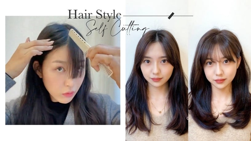 瀏海怎麼剪？韓國髮型師傳授居家剪瀏海技巧，調整髮量是重點、手殘也能剪出申敏兒瀏海
