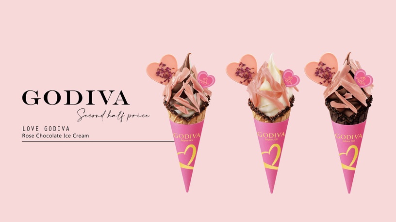 巧克力控開吃！GODIVA霜淇淋優惠第二支半價」，加碼限定款「玫瑰巧克力霜淇淋」必吃