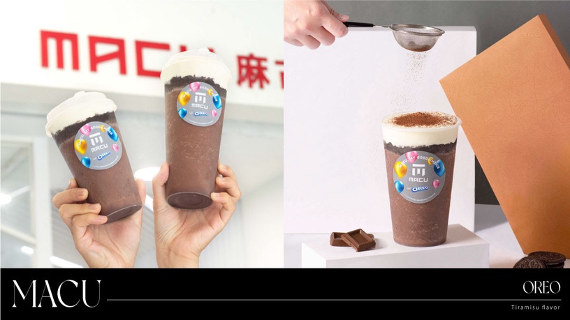 麻古茶坊xOREO聯名!升級版「提拉米蘇2.0」濃醇可可冰沙+OREO巧可力脆片必喝