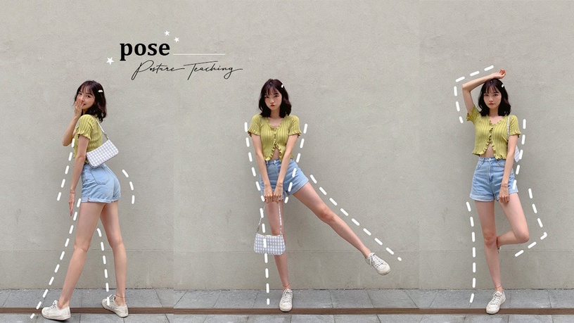 拍照姿勢怎麼擺?超齊全「POSE圖鑑」,無須P圖一秒增高又顯瘦,出遊拍照打卡必備