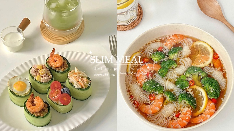 懶人「開胃減脂食譜」推薦!黃瓜壽司捲、酸辣蝦蒟蒻絲、高麗菜蝦仁蛋堡,夏日減肥必備