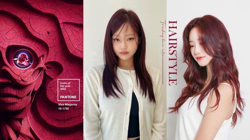 2023 Pantone色公開!必染「胭脂紅棕」髮色推薦,這樣染絕美顯白又不怕布丁頭
