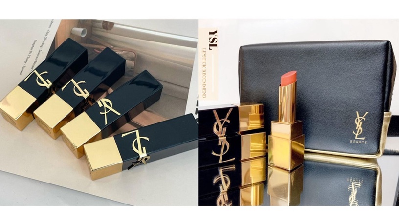 2023最美唇膏沒有之一!YSL 釉惑 #黑方管 立體浮刻LOGO x 黑金配色 高貴宛如精品~