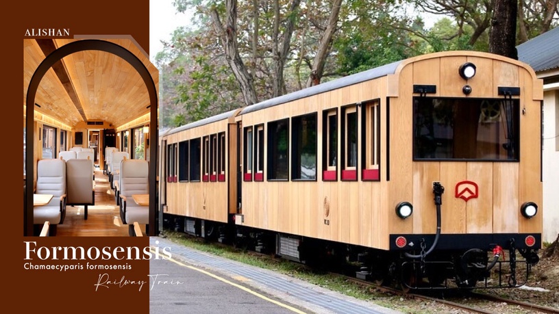 阿里山全新森林鐵道列車「福森號」現身！台灣扁柏、紅檜打造質感車廂，阿里山旅行必搭