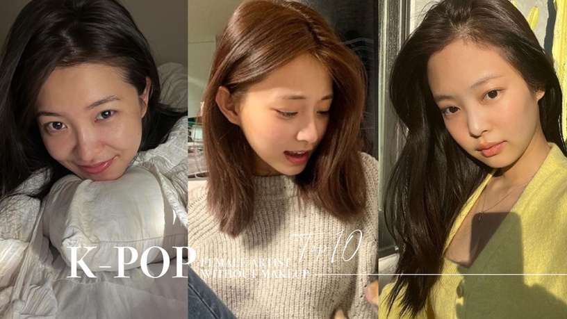 日網票選「K-POP素顏美女偶像」Top10！Jennie、Jisoo無懸念上榜， TWICE子瑜奪冠