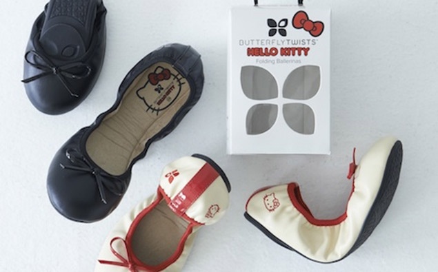 ButterflyTwists╳Hello Kitty超輕巧的摺疊鞋子登場嚕!