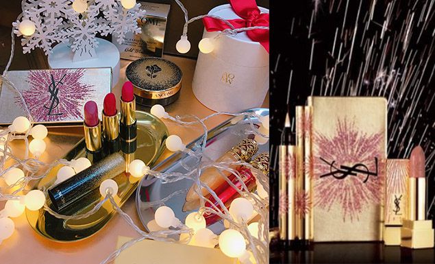 2017 YSL,蘭蔻 「金色系」聖誕彩妝,限量開賣 !