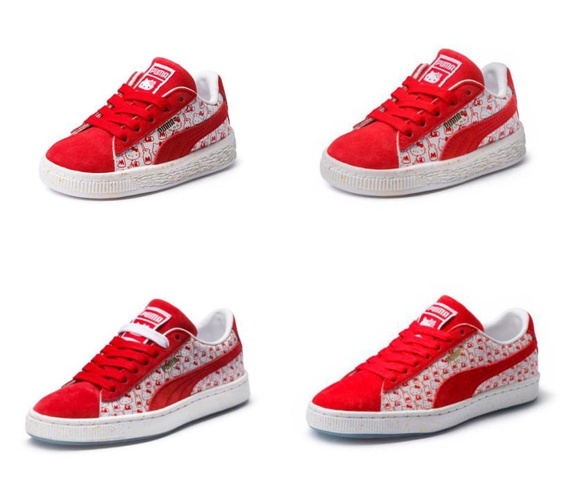 PUMA X HELLO KITTY超萌聯名!共同推出PUMA x Hello Kitty Suede Classic可愛鞋款