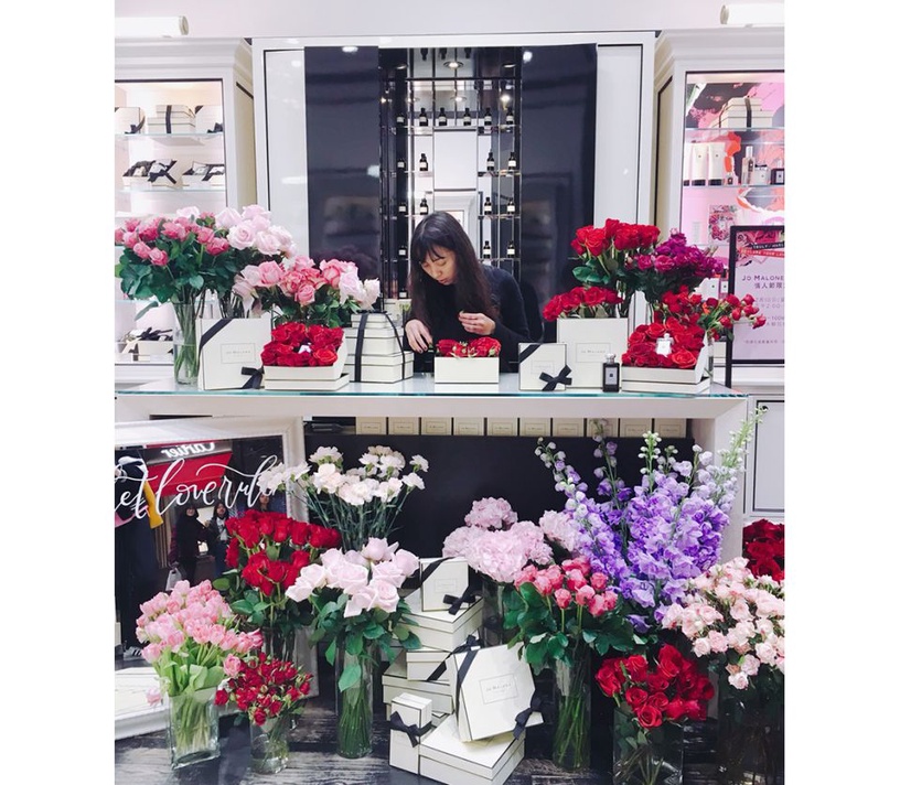 2/10 Jo Malone 台北101快閃花店!限量花盒、新品護唇膜最佳情人節禮物~