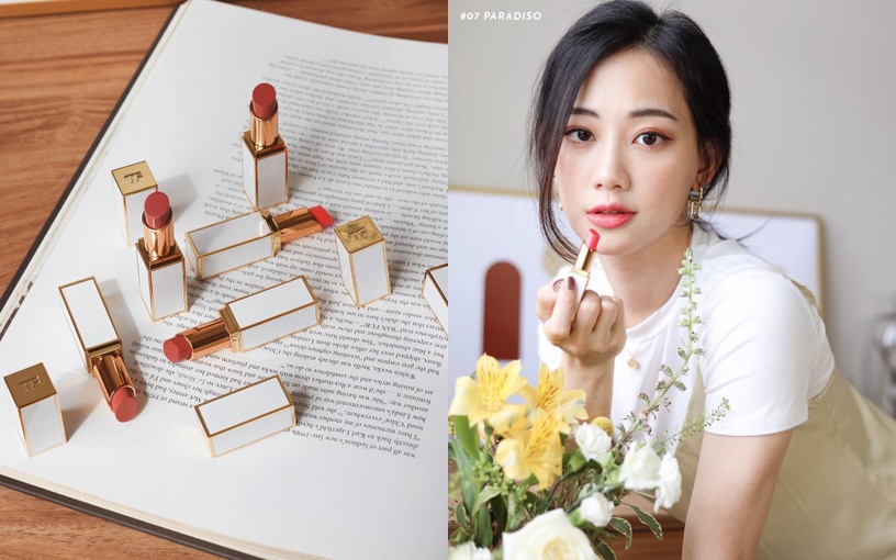 TOM FORD訂製白管 #琉璃光唇,入秋必須搶先收!一擦爆水打造「又純又欲」低調性感美貌