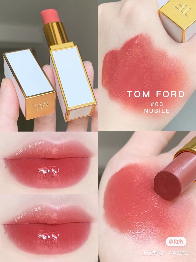 TOM FORD訂製白管 #琉璃光唇,入秋必須搶先收!一擦爆水打造「又純又欲」低調性感美貌