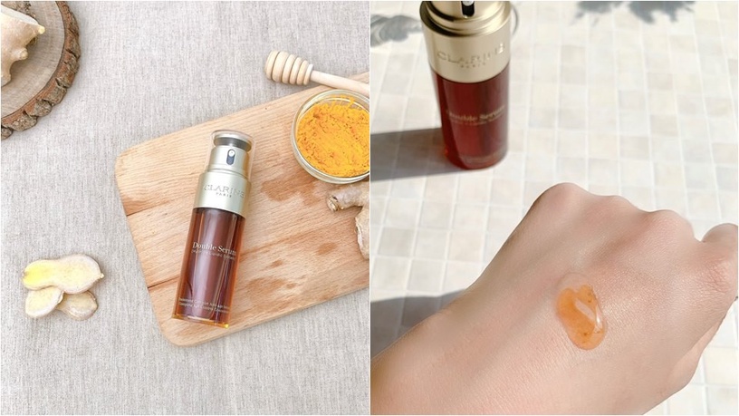 克蘭詩 clarins 薑黃 年輕黃金瓶 黃金雙激萃 精華液 精華液推薦 抗老精華液 抗老保養