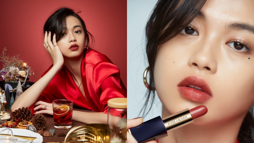 雅詩蘭黛聖誕全新唇色!今年秋冬最生火的顯白「栗熱紅酒唇」,跑趴內行人必帶款搶先擦