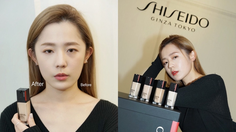 底妝彈力女超人_資生堂超進化光感緊緻粉底_24小時長效保濕功效