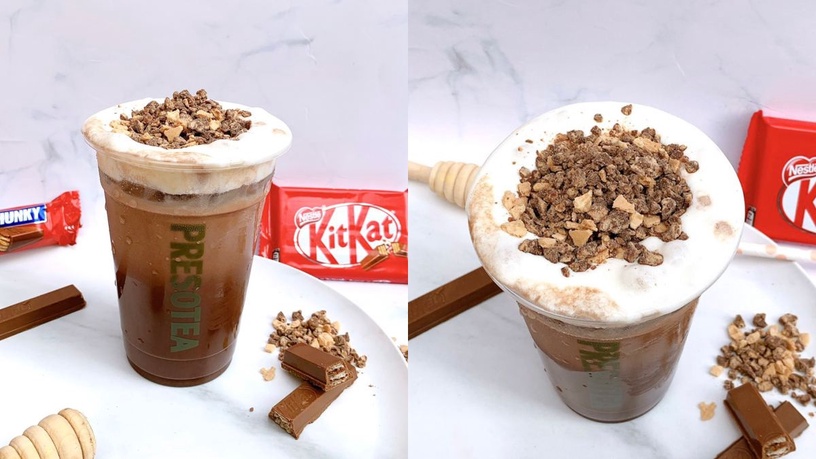 鮮茶道 Kitkat聯名 榛果摩卡脆脆 摩卡奶蓋脆脆