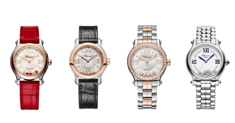 跳舞女孩的浪漫!aespa全員愛上Chopard舞動鑽石,My Happy Hearts 混搭腕錶閃耀又別緻