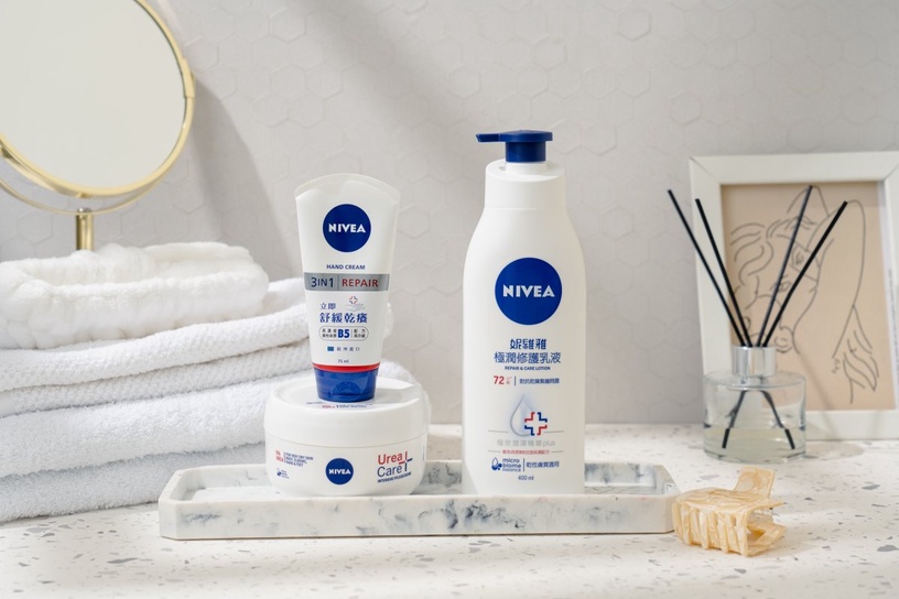 NIVEA 妮維雅 修護金三角 安心舒緩水潤霜 極潤修護乳液 極致修護護手霜