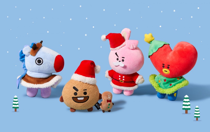 BT21聖誕新品上市!TATA、CHIMMY換上聖誕老人裝,加碼第四彈BT21盒玩,阿米們又要破財啦!