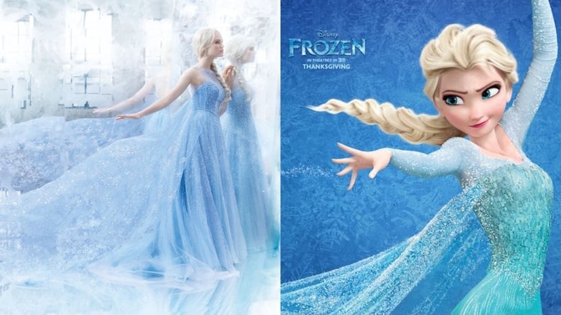 《冰雪奇緣》Elsa婚紗