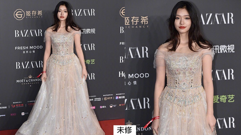趙麗穎、劉詩詩同場比美!12女星紅毯造型精修vs未修,楊紫被嫌老氣,林允胖到讓人驚訝