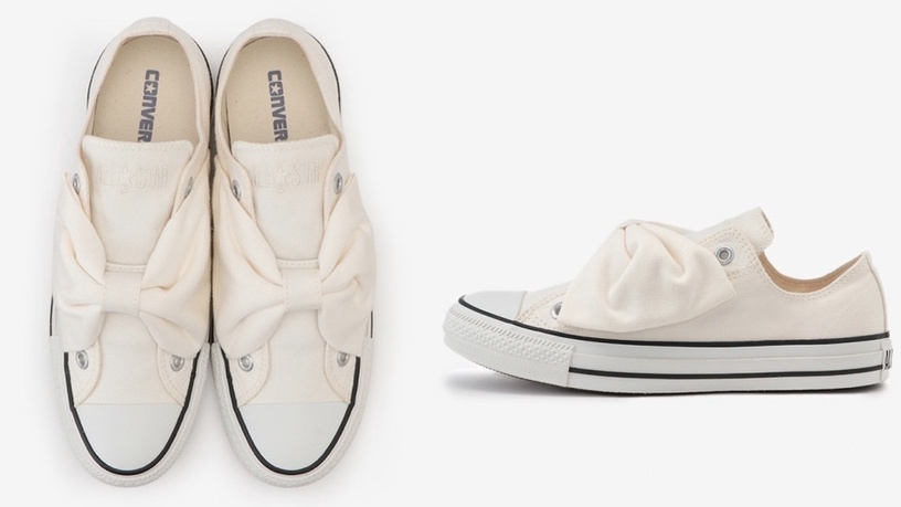Converse full hearts「愛心情人節鞋款」,滿版愛心好甜!加碼爆紅「蝴蝶結懶人鞋」