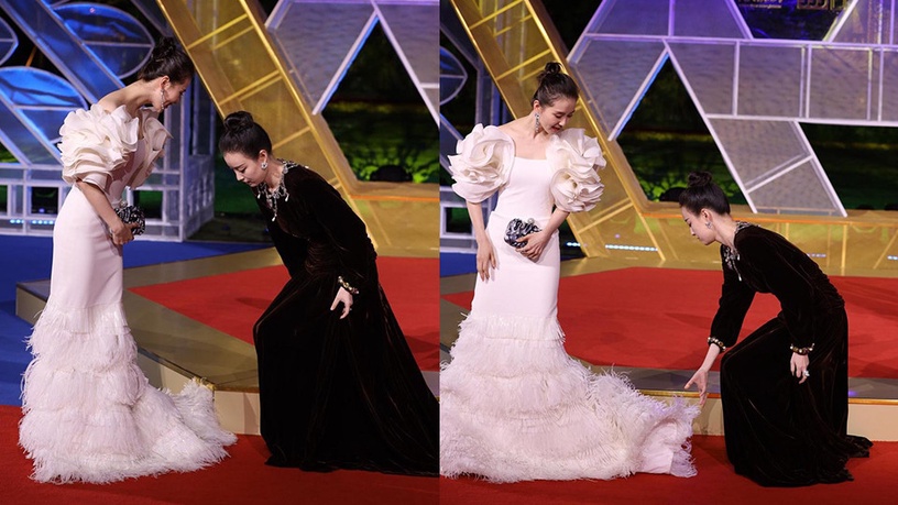 網議「誰才是真正的生圖殺手」!12女星紅毯造型精修vs未修,倪妮、劉詩詩勝過楊冪