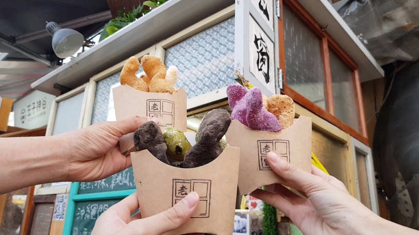 一中街超夯「老窗白糖粿」!6種不同口味的彩色白糖粿,可是IG上爆紅的人氣美食