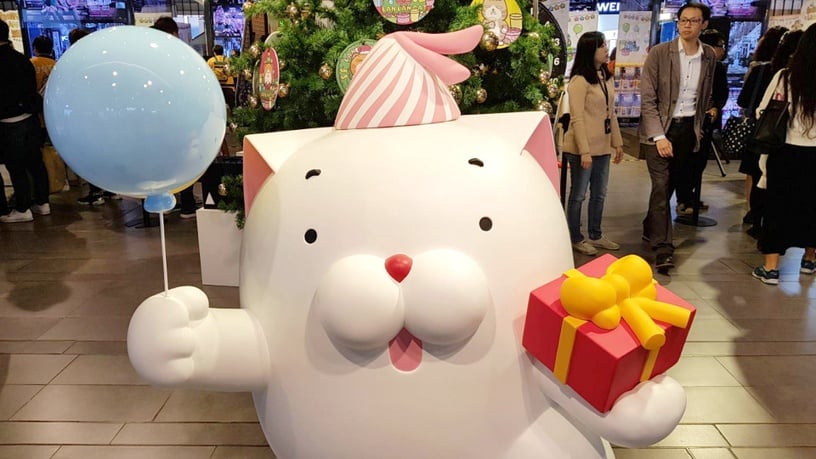 白爛貓玩轉派對就在三創!白爛貓期間限定快閃店限時1個月,還有三米巨型扭蛋機