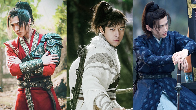 李現《劍王朝》定檔,造型好颯!盤點10個「高馬尾」古裝男神,肖戰新古裝造型又上熱搜