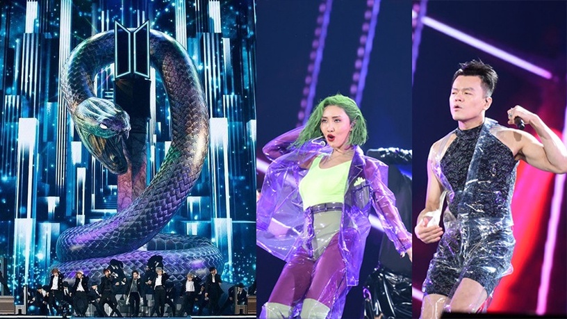 2019MAMA防彈少年團重演「帽子舞」!MAMAMOO合作JYP穿上經典塑膠裝,GOT7王嘉爾看傻!