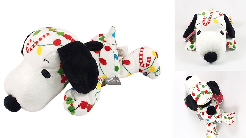 Snoopy 耶誕絨毛-聖誕花花【Hallmark-Peanuts™史奴比 禮品 聖誕節系列】/774元