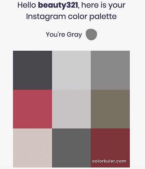你的IG代表色是什麼?Colorkuler測出屬於你的「INSTAGRAM代表色」!