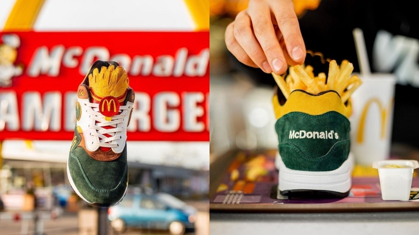 麥當勞 x NIKE AIR MAX 1 聯名球鞋?經典的「M」logo ,鞋舌竟然還是薯條造型!