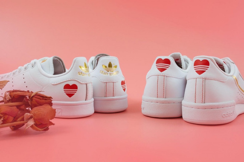 adidas推出情人節系列!STAN SMITH「愛心小白鞋」重出江湖,男女一起穿更浪漫!