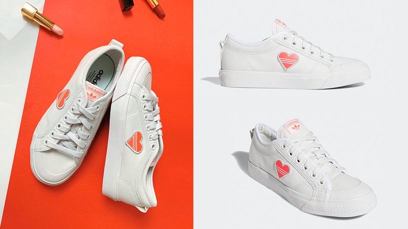 ADIDAS「STAN SMITH / CONTINENTAL 80」情人節限定款式,真心好看~