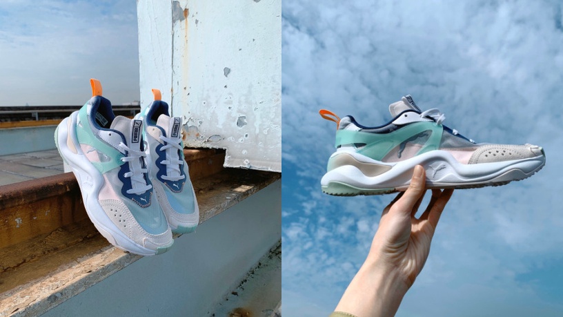 PUMA新慢跑鞋「薄荷綠×果凍粉」也太美了吧!