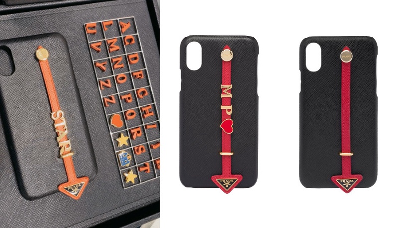 Dior 的 Saddle Oblique iPhone Case 藍/紅色斜紋提花帆布手機套,好像把小型馬鞍包隨手拿在身邊一樣,是不是非常可愛!