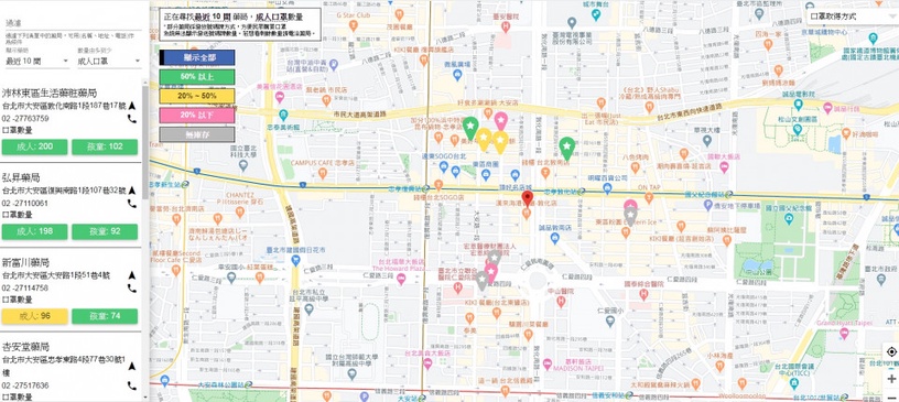 全台「武漢肺炎地圖」、「藥局即時口罩地圖」上線!即時掌握台灣最新疫情、口罩庫存~
