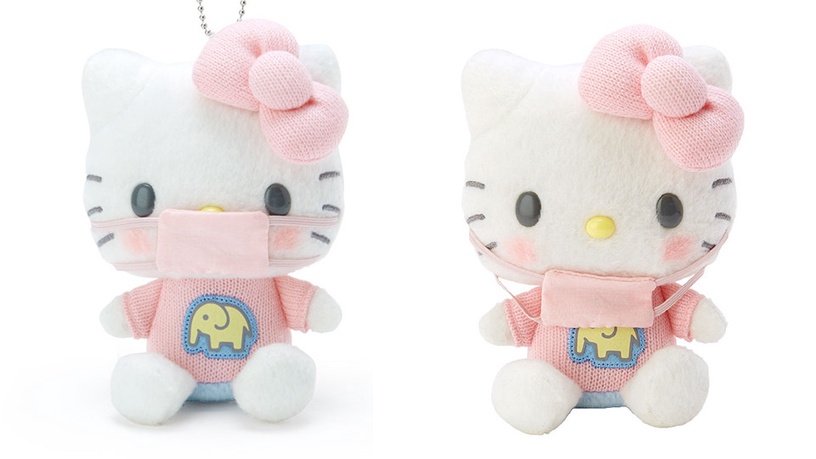 三麗鷗推出超萌「口罩系列吊飾」,超萌Hello Kitty、大耳狗、布丁狗陪妳戴口罩!