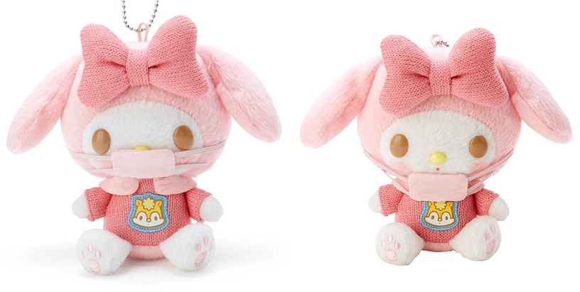 三麗鷗推出超萌「口罩系列吊飾」,超萌Hello Kitty、大耳狗、布丁狗陪妳戴口罩!
