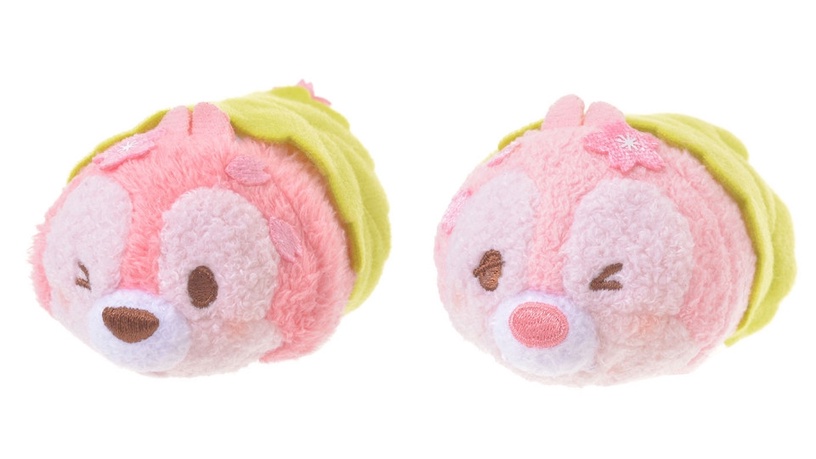 Disney春季櫻花Tsum Tsum,小熊維尼扮成「櫻餅」,粉嫩色系超療癒~