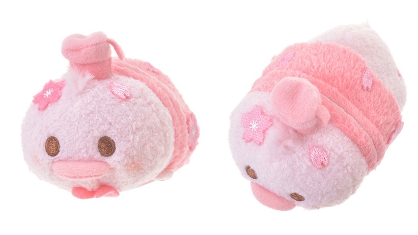 Disney春季櫻花Tsum Tsum,小熊維尼扮成「櫻餅」,粉嫩色系超療癒~