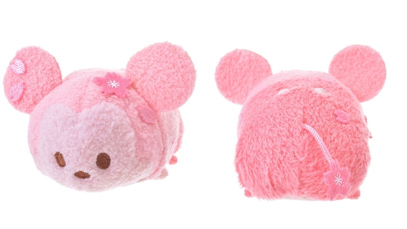 Disney春季櫻花Tsum Tsum,小熊維尼扮成「櫻餅」,粉嫩色系超療癒~
