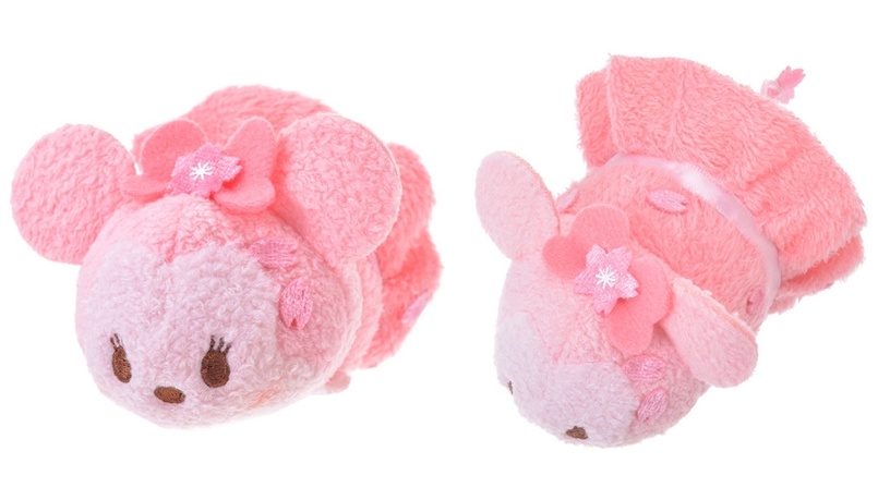 Disney春季櫻花Tsum Tsum,小熊維尼扮成「櫻餅」,粉嫩色系超療癒~