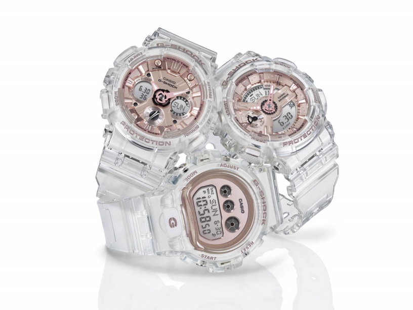 是仙女姊姊的手錶 G Shock 推出全新 晶透系列 女錶 玫瑰金錶面 透明錶帶太夢幻 Beauty美人圈