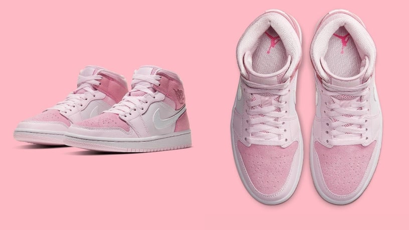 NIKE Air Jordan 1 Mid Digital Pink